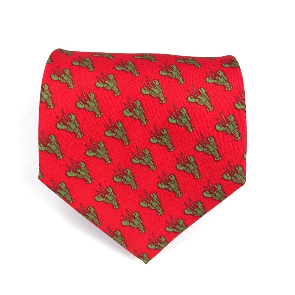 Utopia Men's Tie Handmade Red Green Lobster Sea Life Animal Necktie 56" NEW